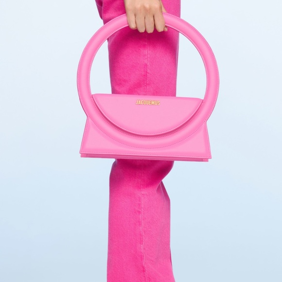 Jacquemes Le Sac Rond bag in pink - Picture 6 of 10